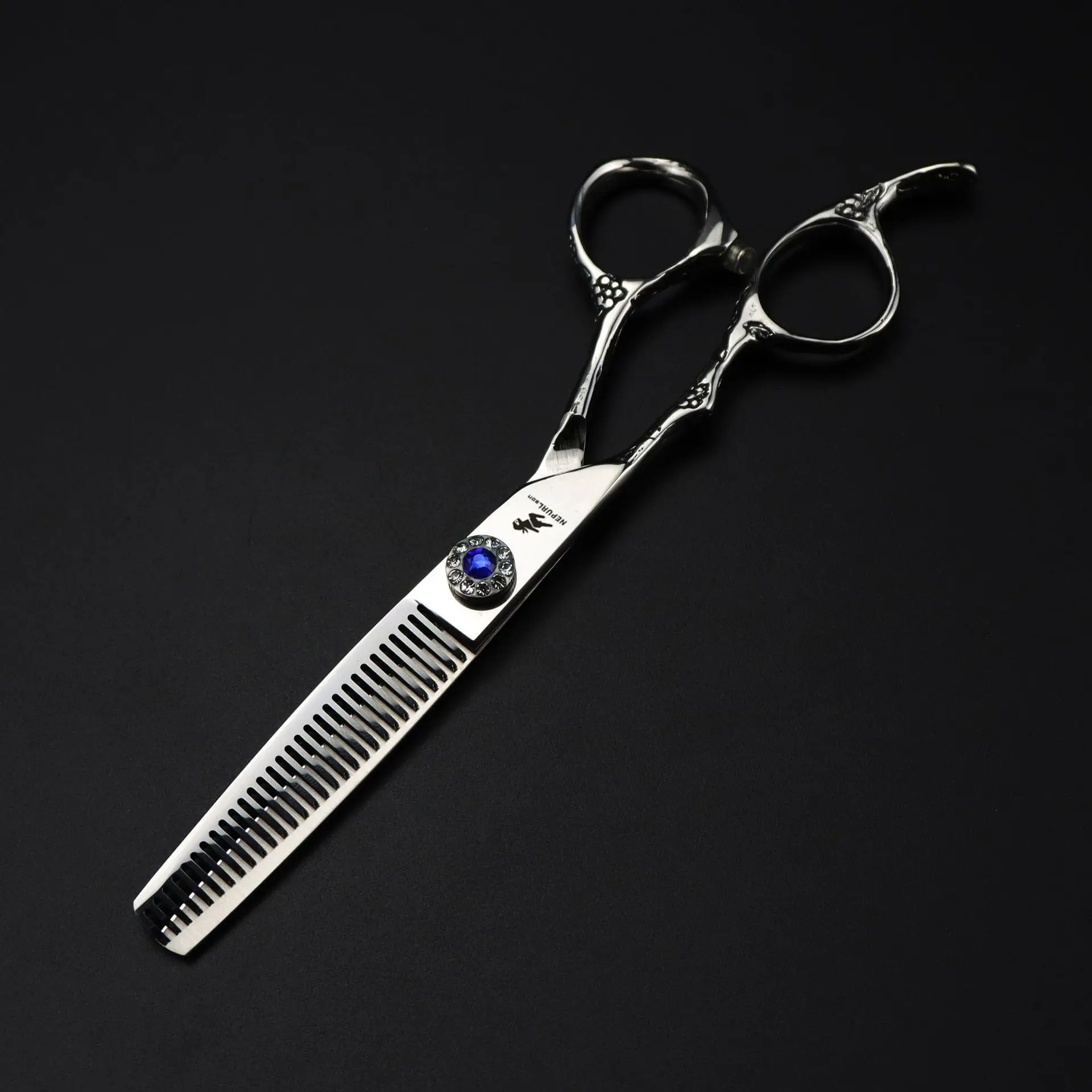 Nepurlson 6 Inch Salon Left Hand Hairdressing Scissors 440c Japan Steel Professional Barbershop Hair Cutting Thinning Scissors