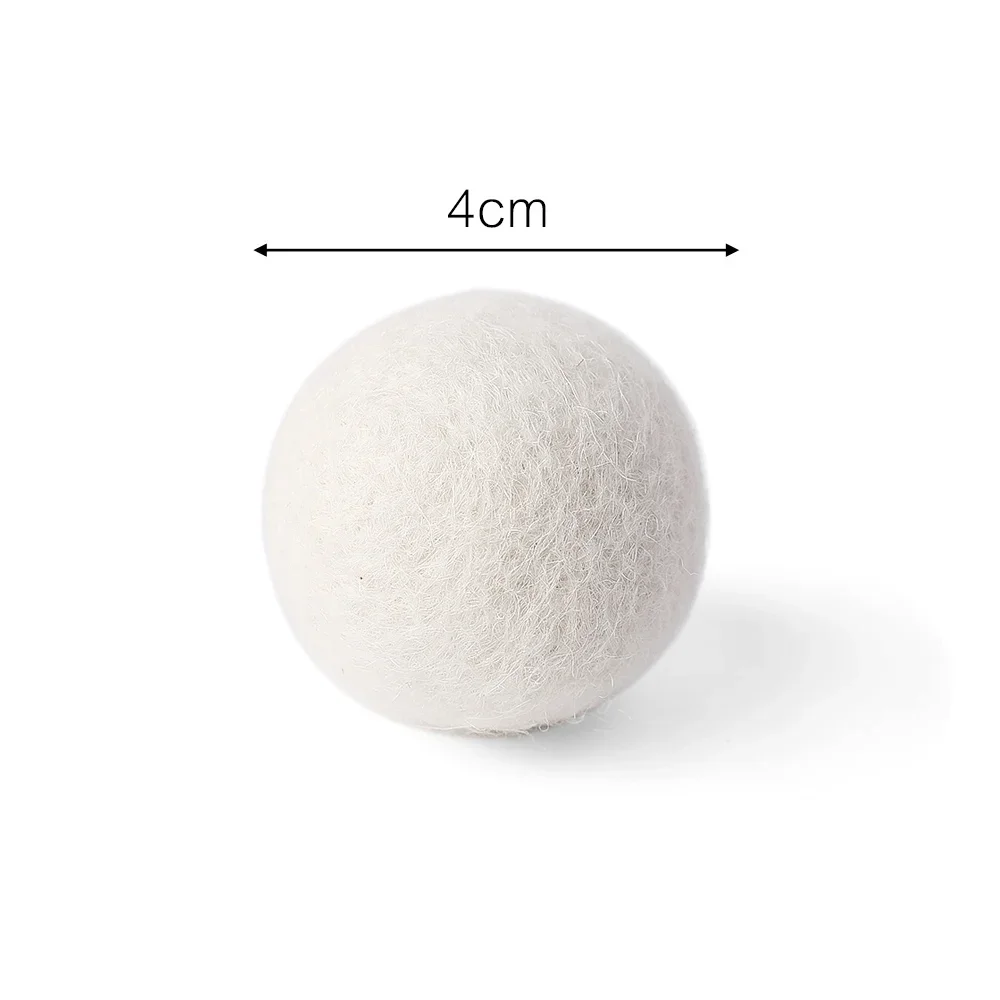 3/6 Stück Wiederverwendbare Woll-Trocknerbälle, Wäschedecker-Weichspüler, Fleece-Trocknerball-Set für Zuhause, Wäschetrockner, Waschmaschine – Detail 13