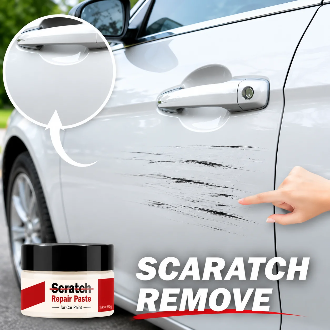 Professional Car Scratch Remover Polishing Paste Repair Paint Swirl Marks Renew Vehicle Surface Shine