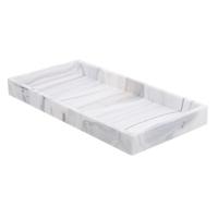 Silicone Tray Storage Plate Bathroom Vanity White Marble Small Size Water Resistant Rectangle Jewelry Holder Towel Storage