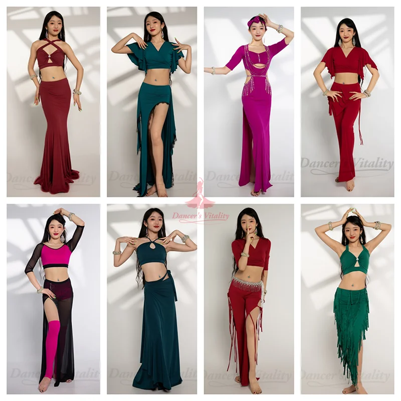 Venda de liquidação: trajes de performance de dança do ventre feminino elegante temperamento roupas de prática tempo limitado oferta especial desconto