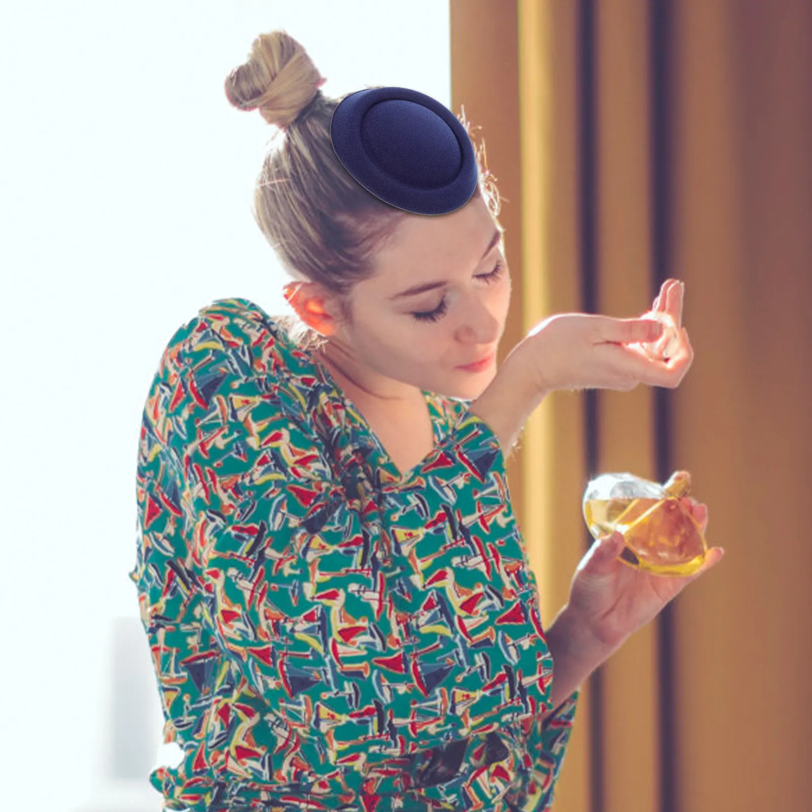 

8Pcs Fascinator Base Hat Eva Cloth Material Unique DIY Hair Accessories Pet Hat Prom Headdress Hats for Women Fascinator Base