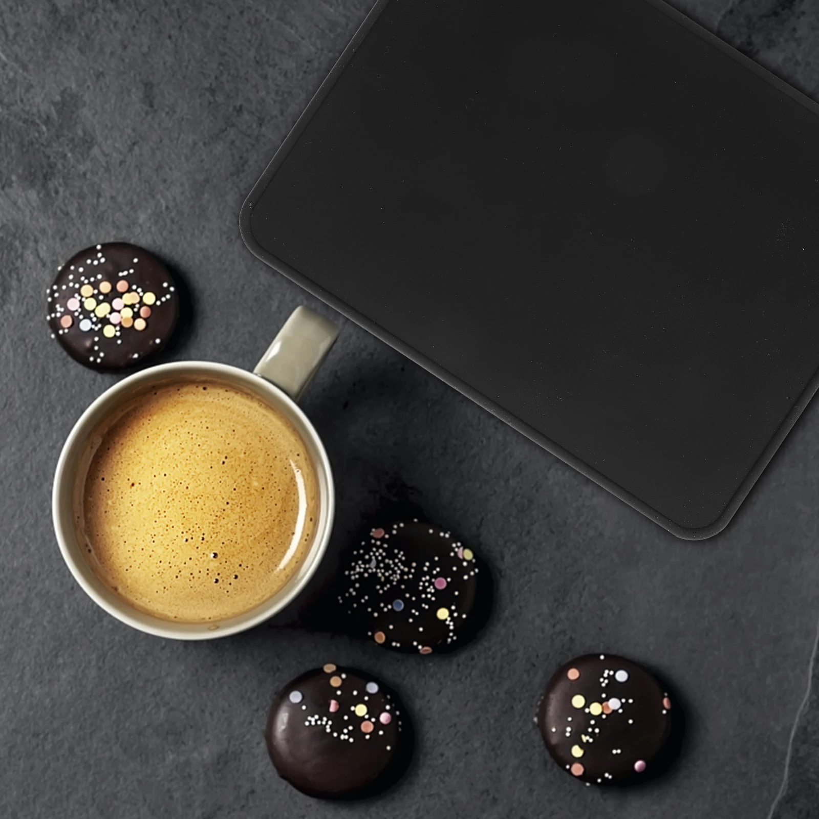 Silicone Coffee Tamper Mat Sturdy Wear-Resistant Flat Mat for Tamper Station Drain Tray Accessory Multifunctional Kitchen Tool