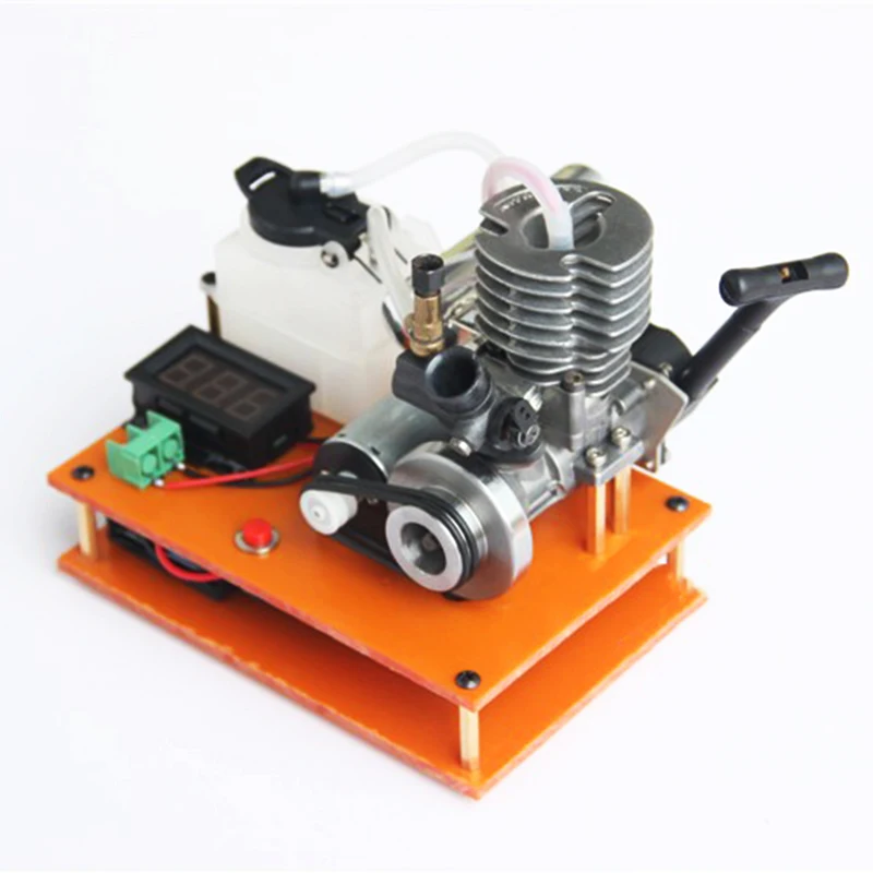 DIY Petrol Engine Model Mini Petrol Engine Dc Generator Fuel Model Hand Pull Start Boy Toy