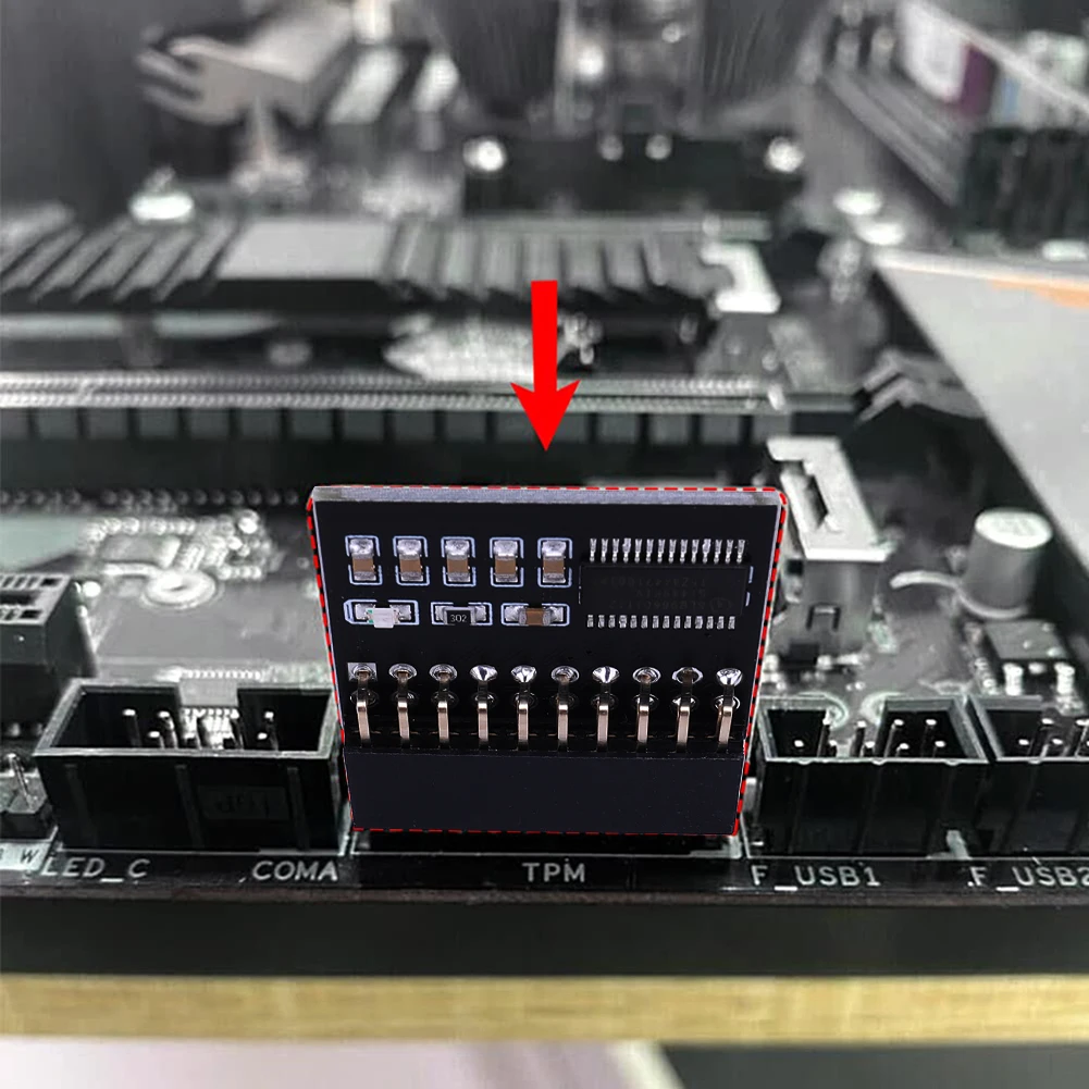TPM1.2 papan modul keamanan enkripsi untuk ASUS/ASRock/MSI/Gigabyte/WIN11 uji Upgrade TPM1.2 LPC 20 Pin kartu motherboard