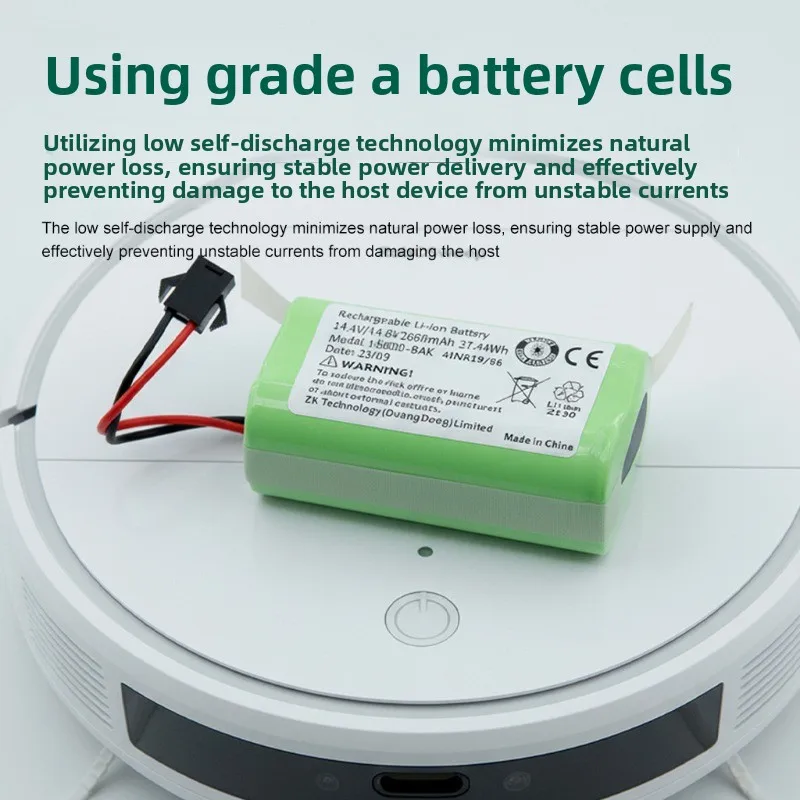 3.4Ah 14.8V Lithium Battery for Multiple Models of 18650 Lithium Batteries Bluetooth Speaker Toy Digital Robotic Vacuum Cleaner