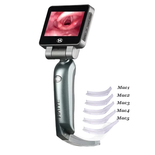 USB portable Disposable Laryngoscope with HD video and recording camera for endotracheal anesthesia laryngoscopy intubation