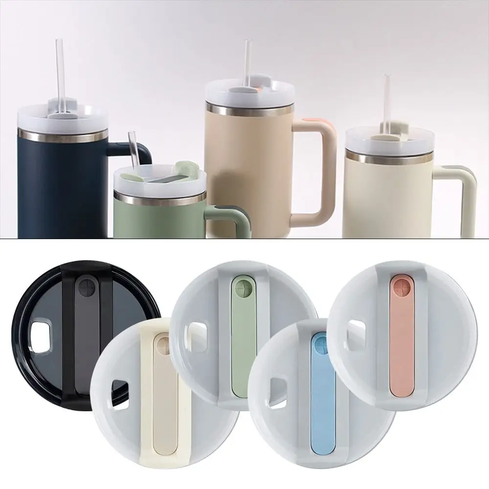 1PC 40Oz Sealing Bottle Cover Splash Spill Proof Plain Plastic Replacement Lids for Staney Tumber Cup Multicolor Themos Cup