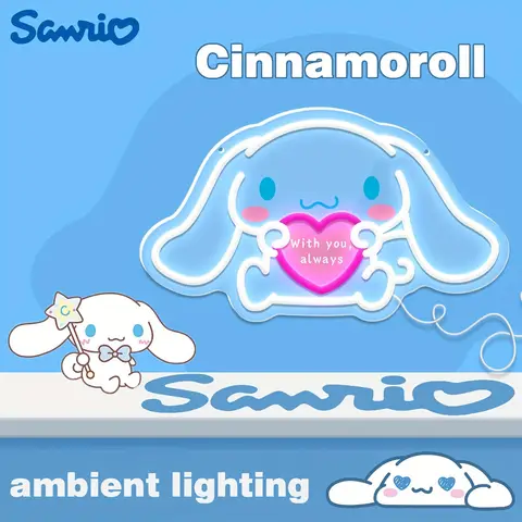 산리오 시나모롤 네온사인 벽 장식 네온 조명 KTV 파티 게임룸 벽걸이 장식 어린이 소녀 선물 USB 전원 산리오 시나모롤 네온사인 벽 장식 네온 조명 KTV 파티 게임룸 벽걸이 장식 어린이 소녀 선물 USB 전원