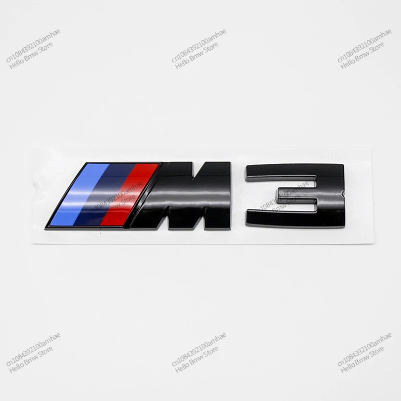 3D Rear Trunk Emblem Badge Logo Car Sticker BMW E46 E60 E64 F10 F20 F30 F06 F12 F13 E90 E92 E93 F80 F82 F87 M1 M2 M3 M4 M5 M6 M8