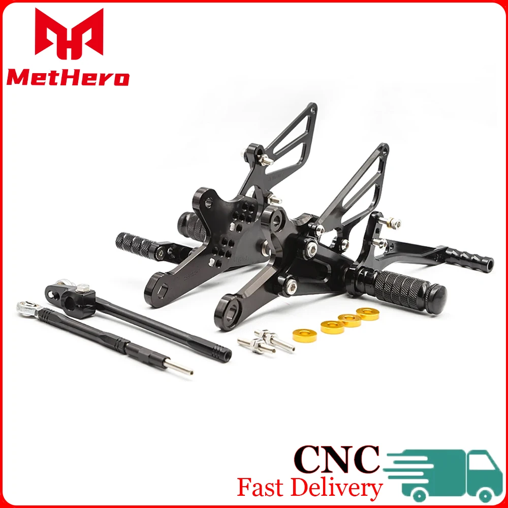 Adjustable Footrest Rear Set Fit For Honda CBR150 CBR150R CBR125 CBR 125 2004-2008 2009 2010 Motorcycle Reversed Rearset Footpeg