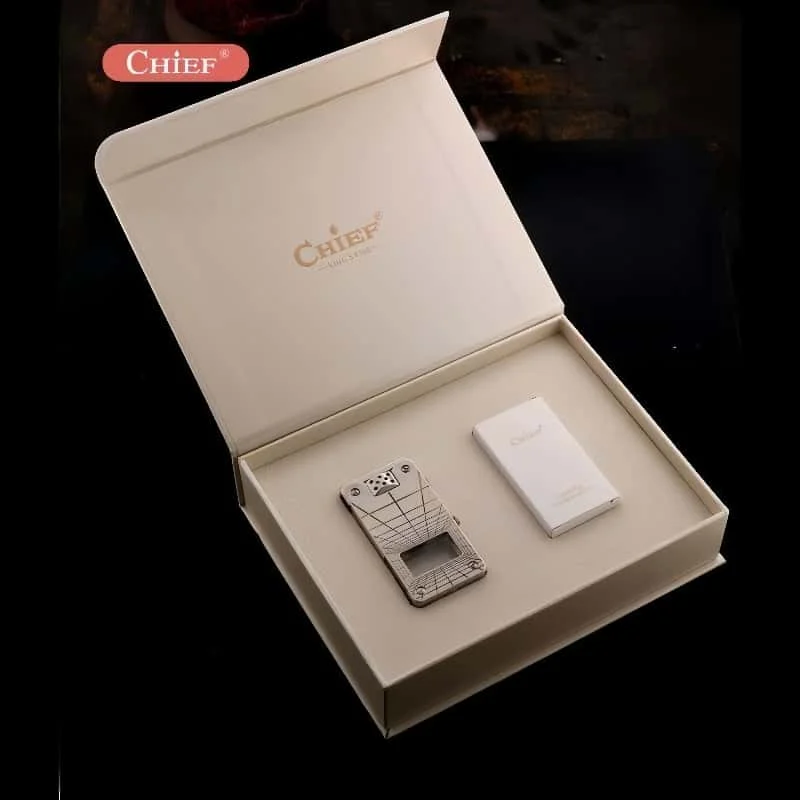2026 Chief New Dragon Tongue fuel Lighter Creative Transparent Oil Tank Automatic Ignition Technology Sense Men's Gift