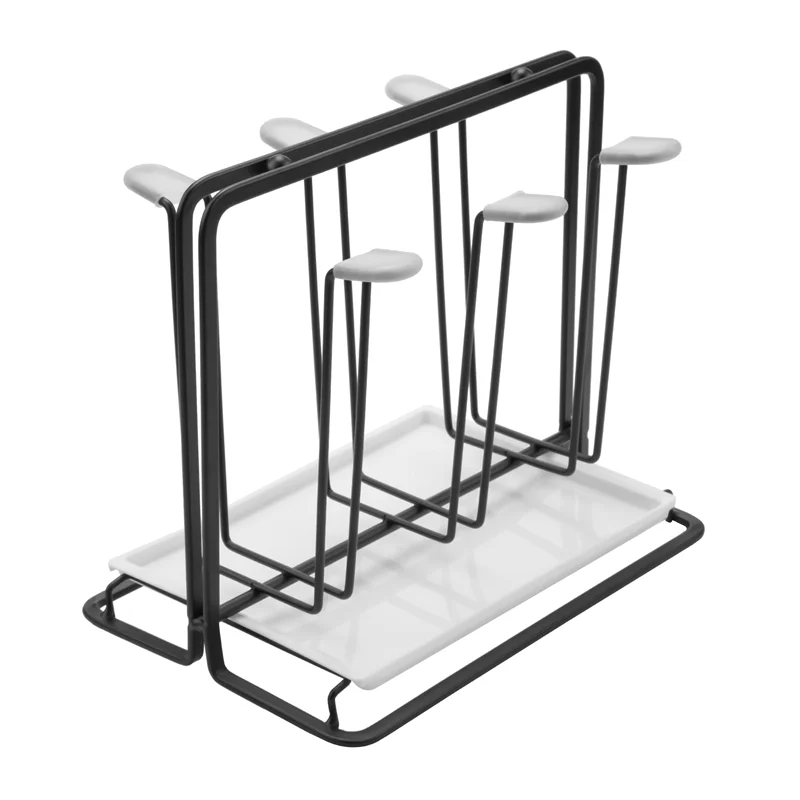 

BHTS-6 Сушилка для посуды, металлический держатель для бутылок, подставка для капель для судов с поддоном для капель, для Sodastream, Air Up, Avent,