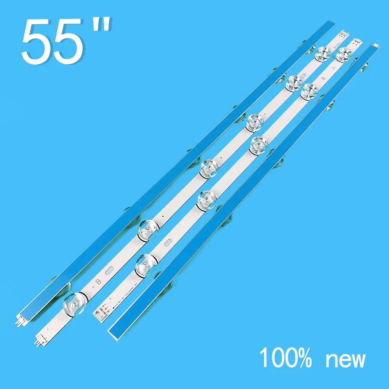 10ชิ้นสำหรับบาร์แถบไฟ LED 55LF652V 55LB650V 55LB630V LC550DUH FG 55LF5610 55LF580V 55LB630V 55LF5800