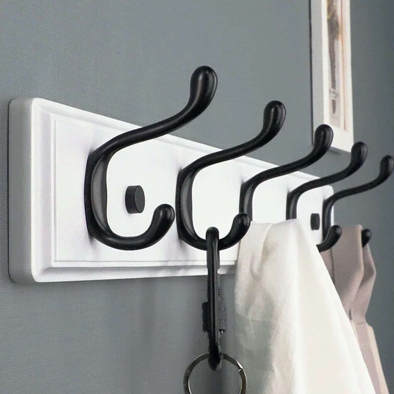 

Wall Mounted Small Clothes Hook Entrance Clothes Stand Wall Coath Hat Hook Bamboo Simple and Practical Clothing Hanger