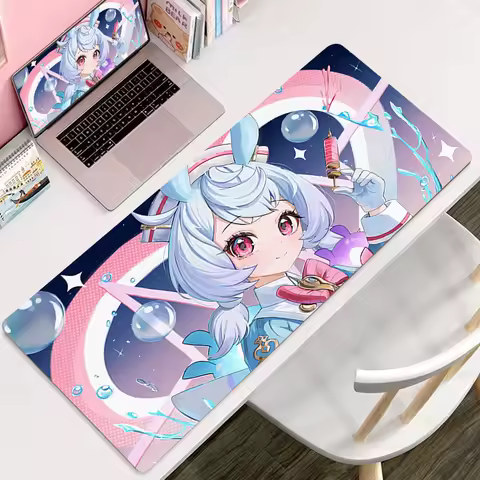 Anime Mouse Pad Kawaii Girl Sigewinne Genshin Impact Large Mousepad Gaming Accessories Laptop Desk Mat Non-Slip Extended Carpet