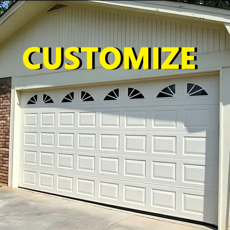 Any Size Custom Duplex Apartment Fit Aluminum Garage Door Sleek Delicate Look Remote Auto Lift Condo Residential Entry Door