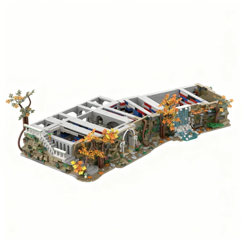 3213pcs MOC Base For Rivendell With An Hobbit Lord Rings The Model Building Blocks DIY Gift Creative Collectible Display Decor