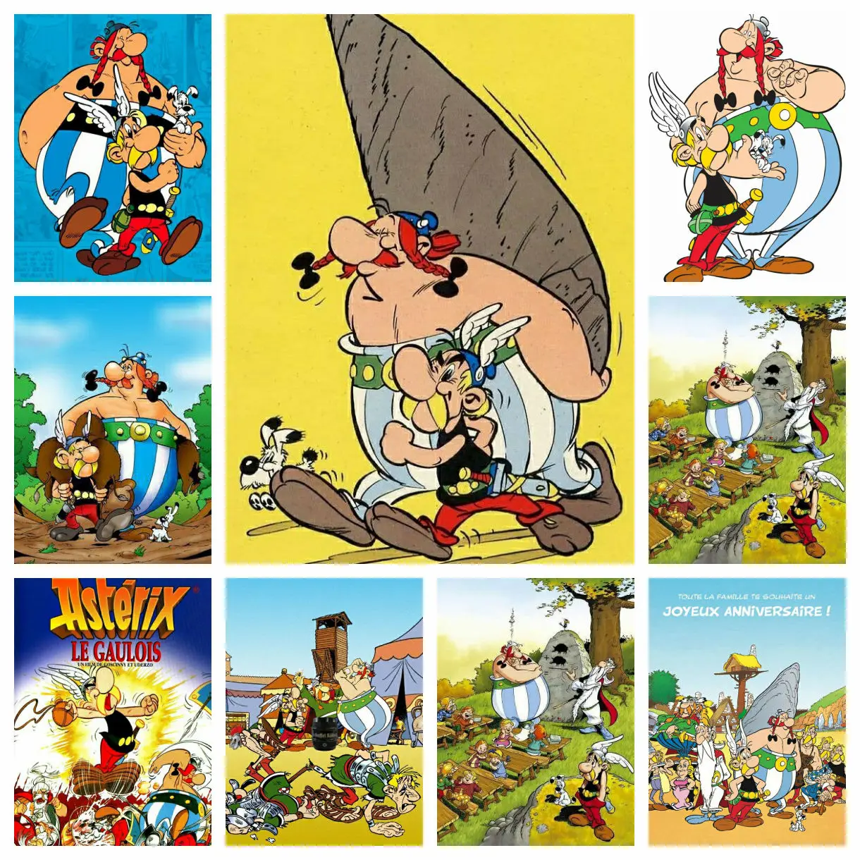 Asterix Frankreich Classic Comic Diamond Painting Kit Kreuzstich Set 5D DIY Kunst Mosaik Stickerei Home Decor Handwerk Geschenk Leinwand