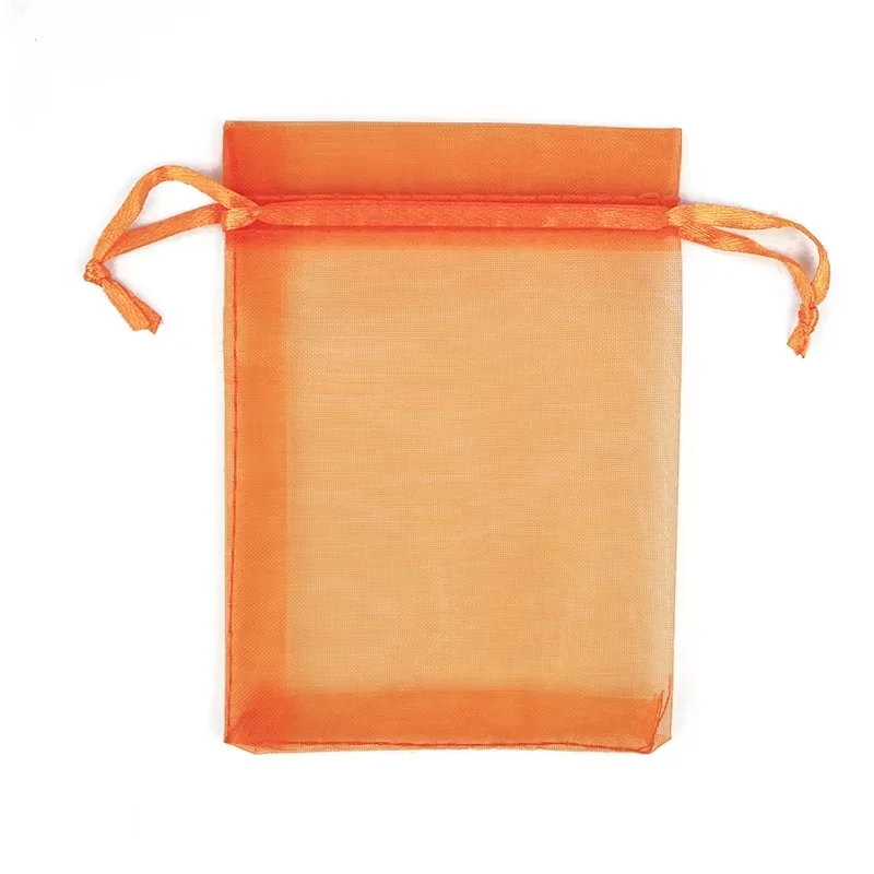 9X12cm 100pcs Colorful organza bags gauze bags gift bags small pouches candy jewelry packaging wedding gift bolsa fabric bolsa image 3