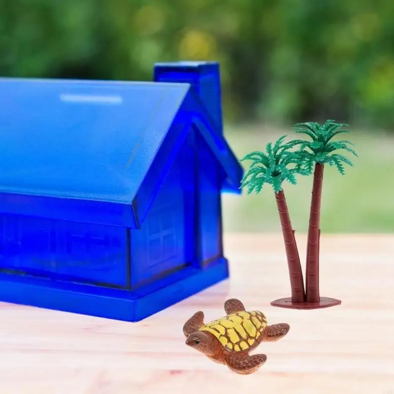 Miniatur -Strandzubehör für 1/12 Puppenhaus Küste Themenszenendekoration L8RB