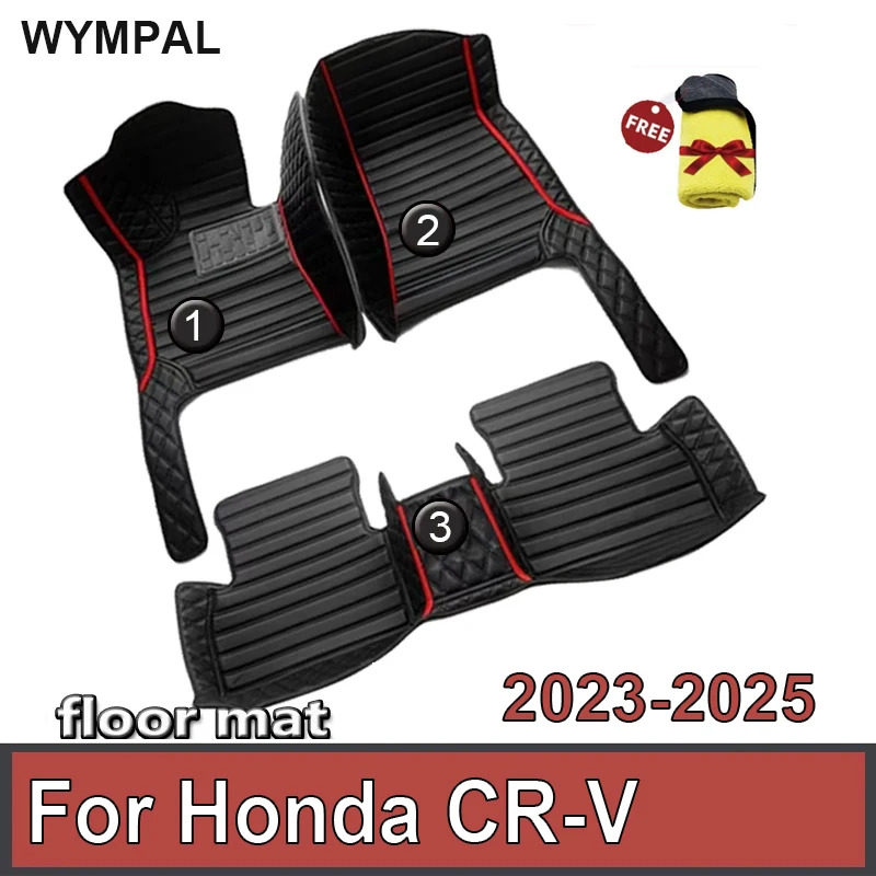 For Honda CR-V CRV CR V RS 2023 2024 2025 Car Floor Mats Non-hybrid Auto Waterproof Alfombra Para Auto Car Accessories Interior