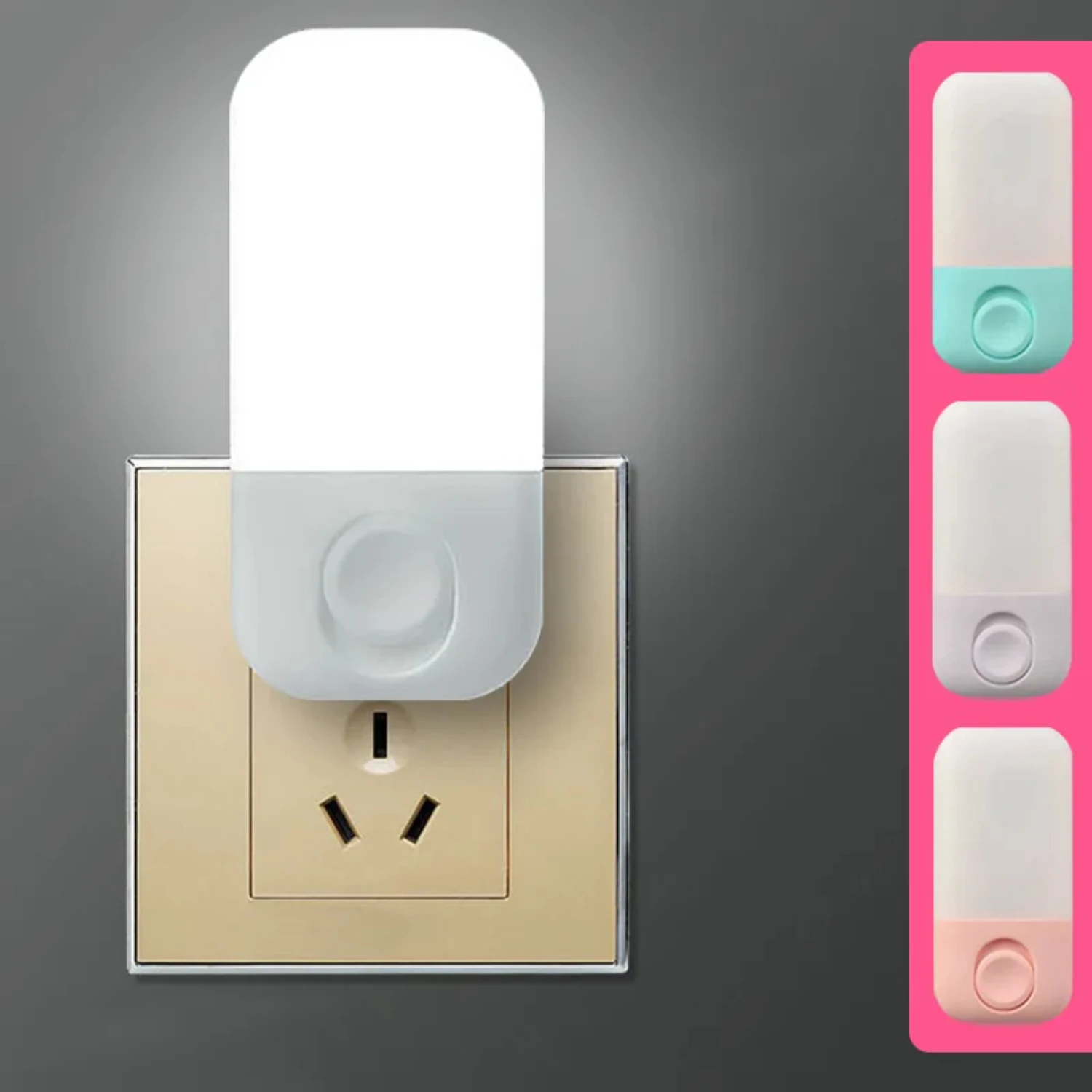 Energy-saving LED Night Light with Dimmer for Baby Nursing, Bedroom & Sleep - Gentle Illumination for Ambiance