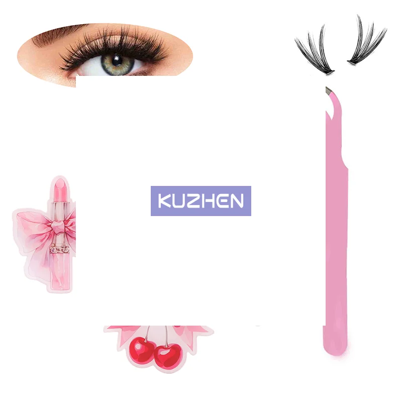 Tabellone per estensione ciglia in acrilico rosa, rossetto rosa, aspirazione magnetica, supporto per vassoio per ciglia finte, strumenti per il trucco