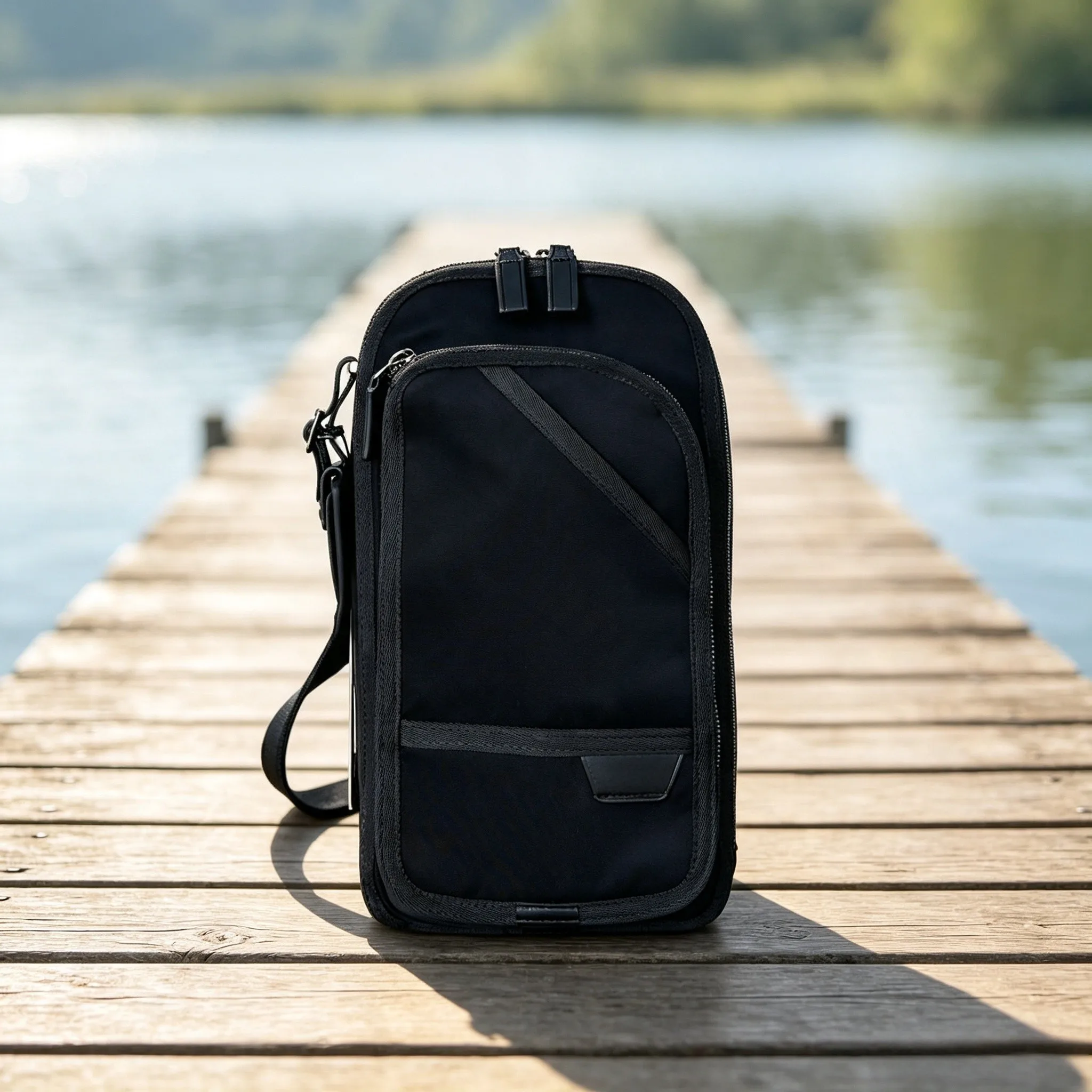 Stylish Minimalist Classic Chest Bag, Water Resistant Nylon Multi-use Crossbody Sling Pack for Daily Outdoor Use,  31185cm