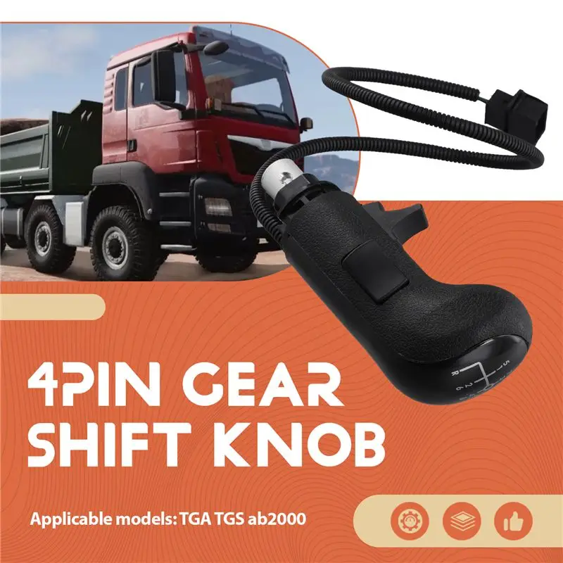 Leading-Edge-4Pin Car Truck Shift Knob Gear Knob For MAN MAN TGA TGS Ab2000 81326200095 81326200110