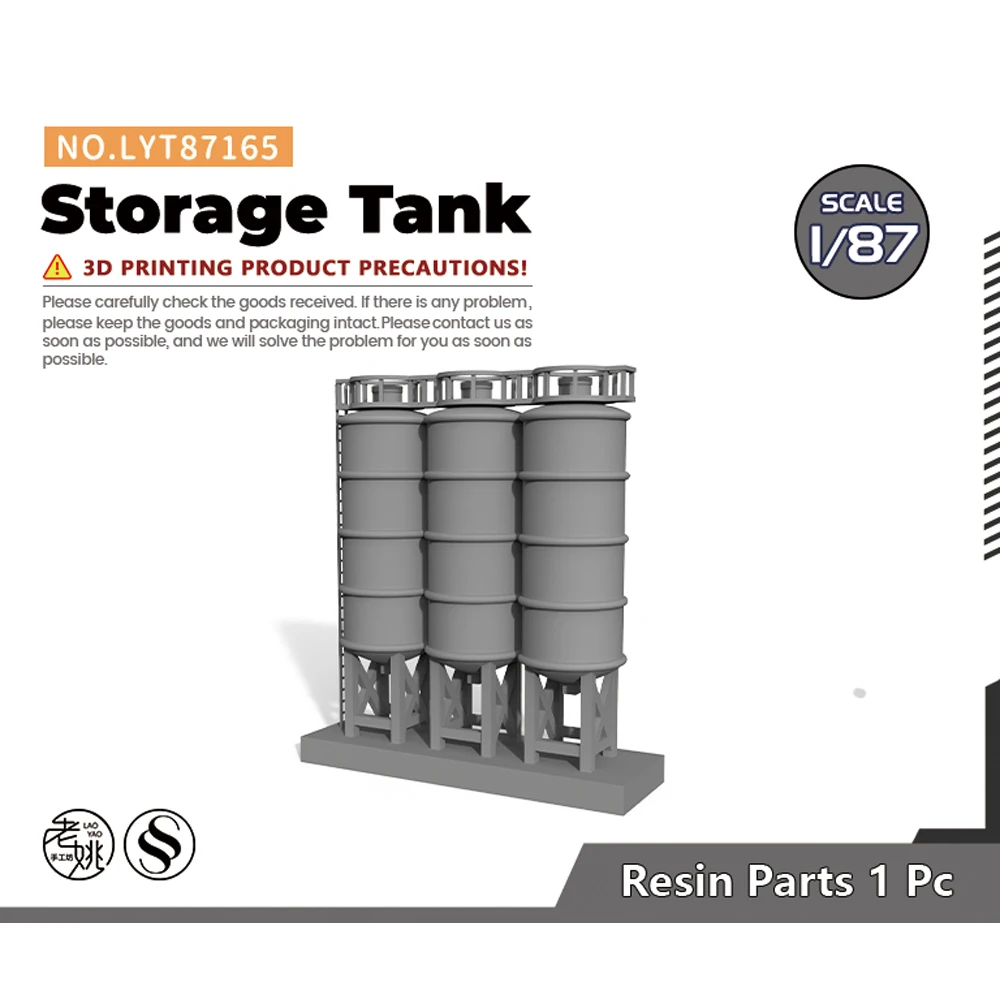 

Yao's Studio LYT87165 1/87 HO Scale Model Storage Tank For Model Railroads Display