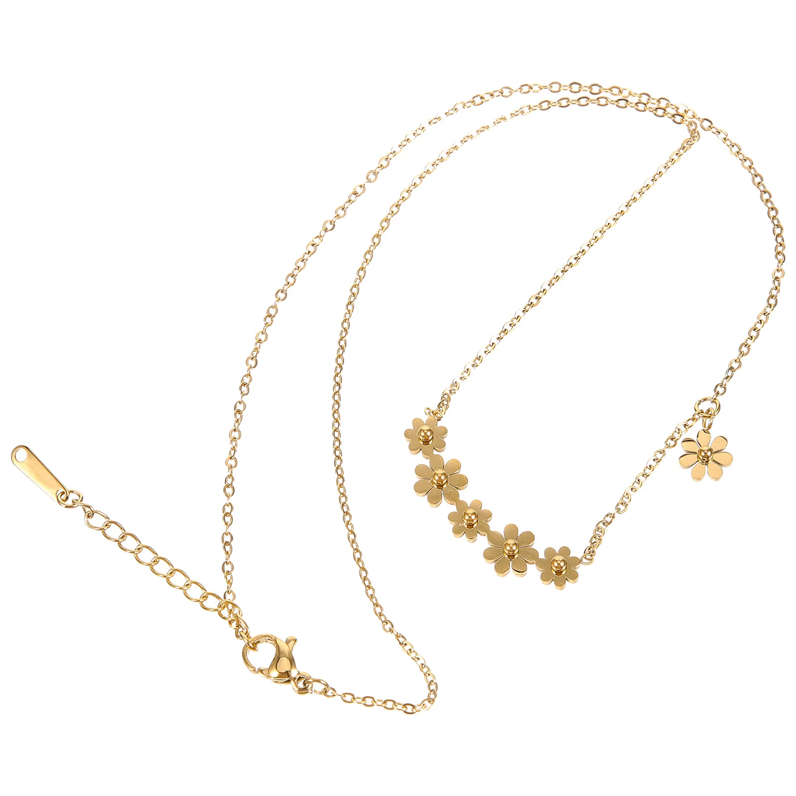 

Flower Pendant Necklace Women Dainty Chain Stylish Everyday Wear Aesthetic Jewelry Girls Charm Necklaces Flower Necklace