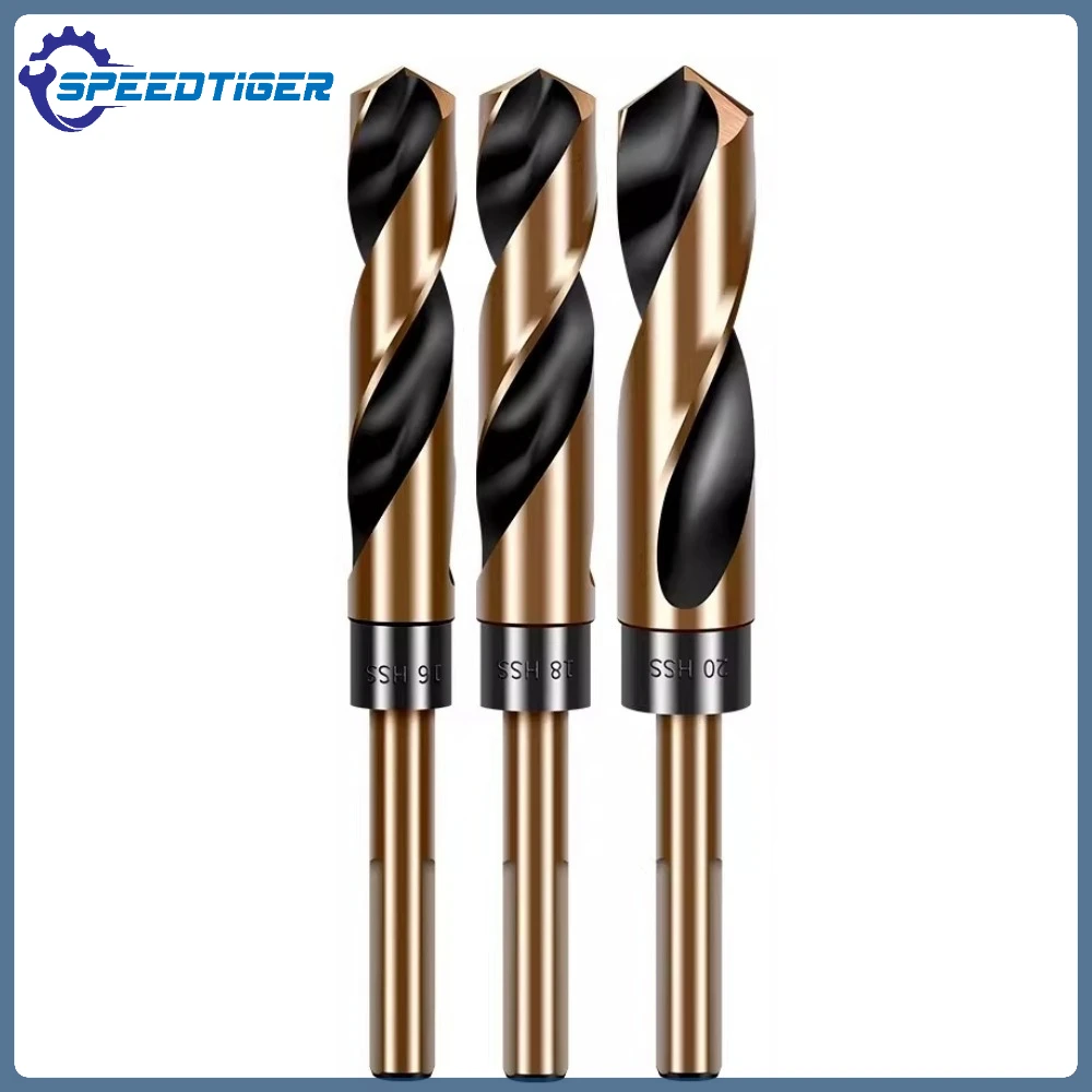 

HSS Twist Drill Bit Straight Shank Jobber Length for Stainless Steel Metal Iron Aluminum Alloy Drilling 9.5mm 10mm 12.7mm Shank