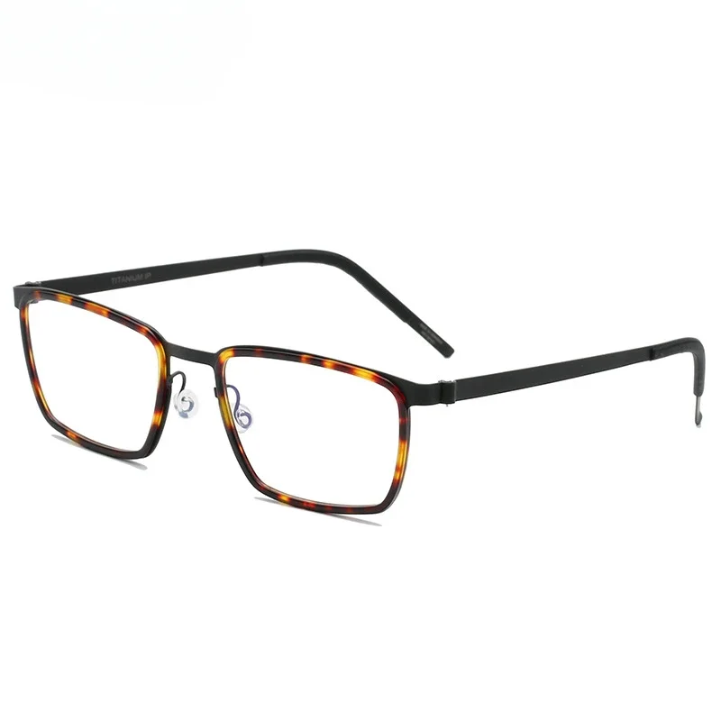 High-end Quality Titanium Glasses Frame Titanium Plate Retro Men and Women Full Frame 9711 Business Travel Fashion and Exquisite