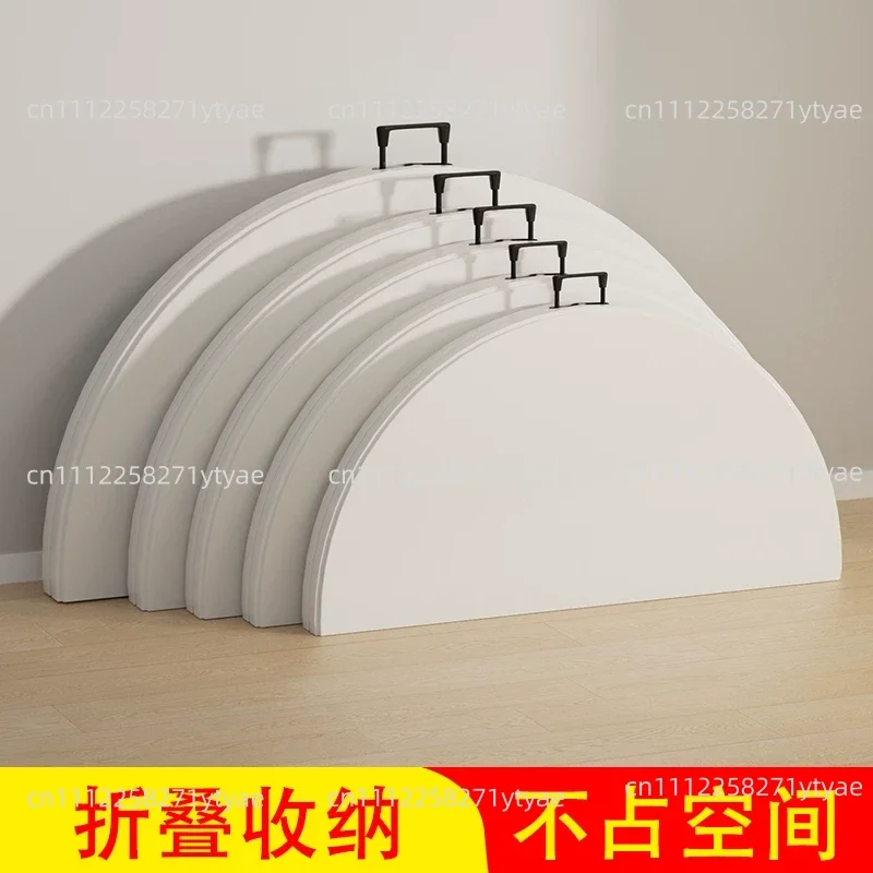 1pcs Banquet Wedding 150cm Dining 60 Inch 5ft White Plastic Folding Round Foldable Table