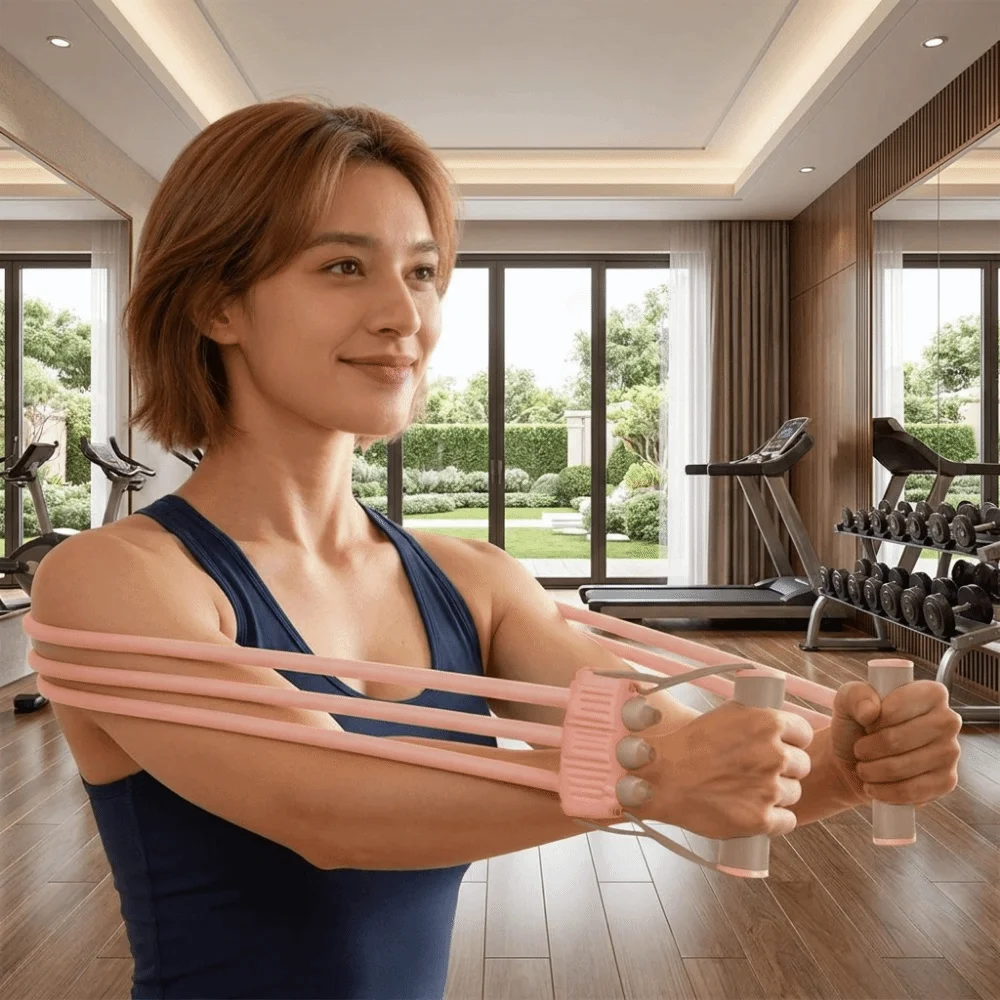

Elastic Chest Expander Rally Strap Strength Training Fitness Resistance Band Arm Shoulder Back Training Adjustable Tension Rope