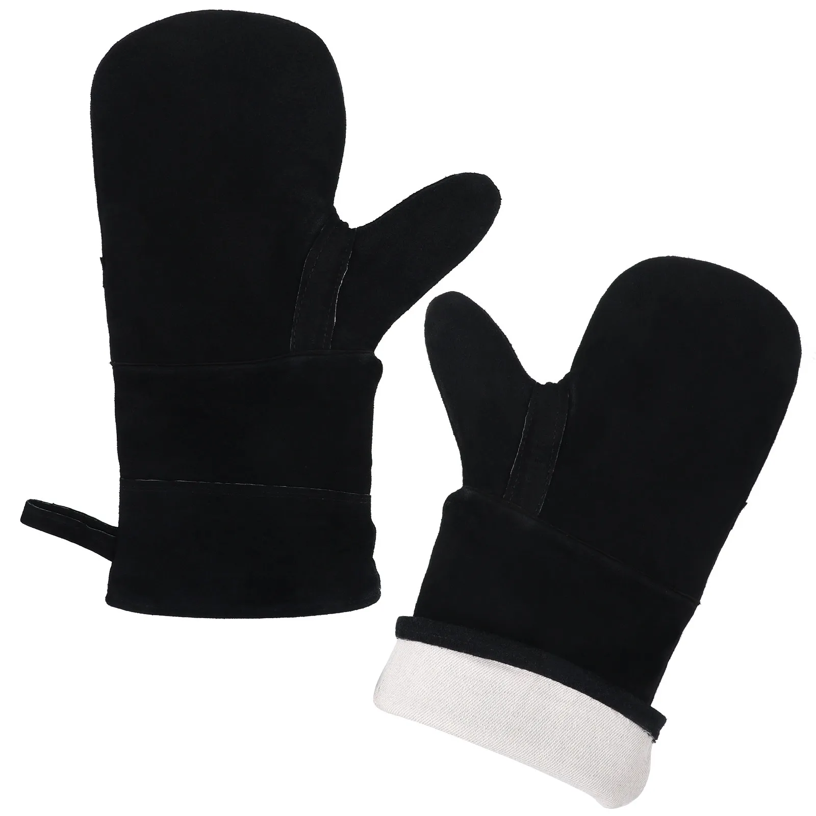 1Pair Heavy Duty Bbq Gloves Cut Resistant Puncture Proof Fire Resistant Gloves for Welding Soldering Cooking Baking