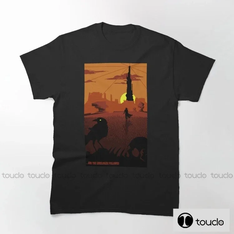 And The Gunslinger Followed Men T-Shirt Loose Men/Women T Shirt Men'S 100% Cotton T Shirts Streetwear Men'S Fashion T-Shirts
