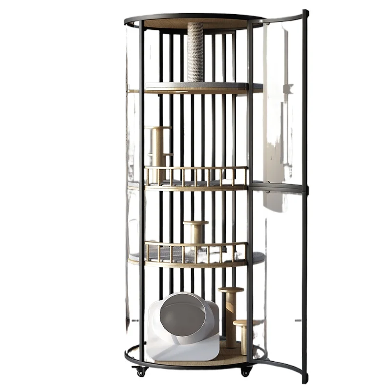 

360 panoramic view four floors can move the cat house