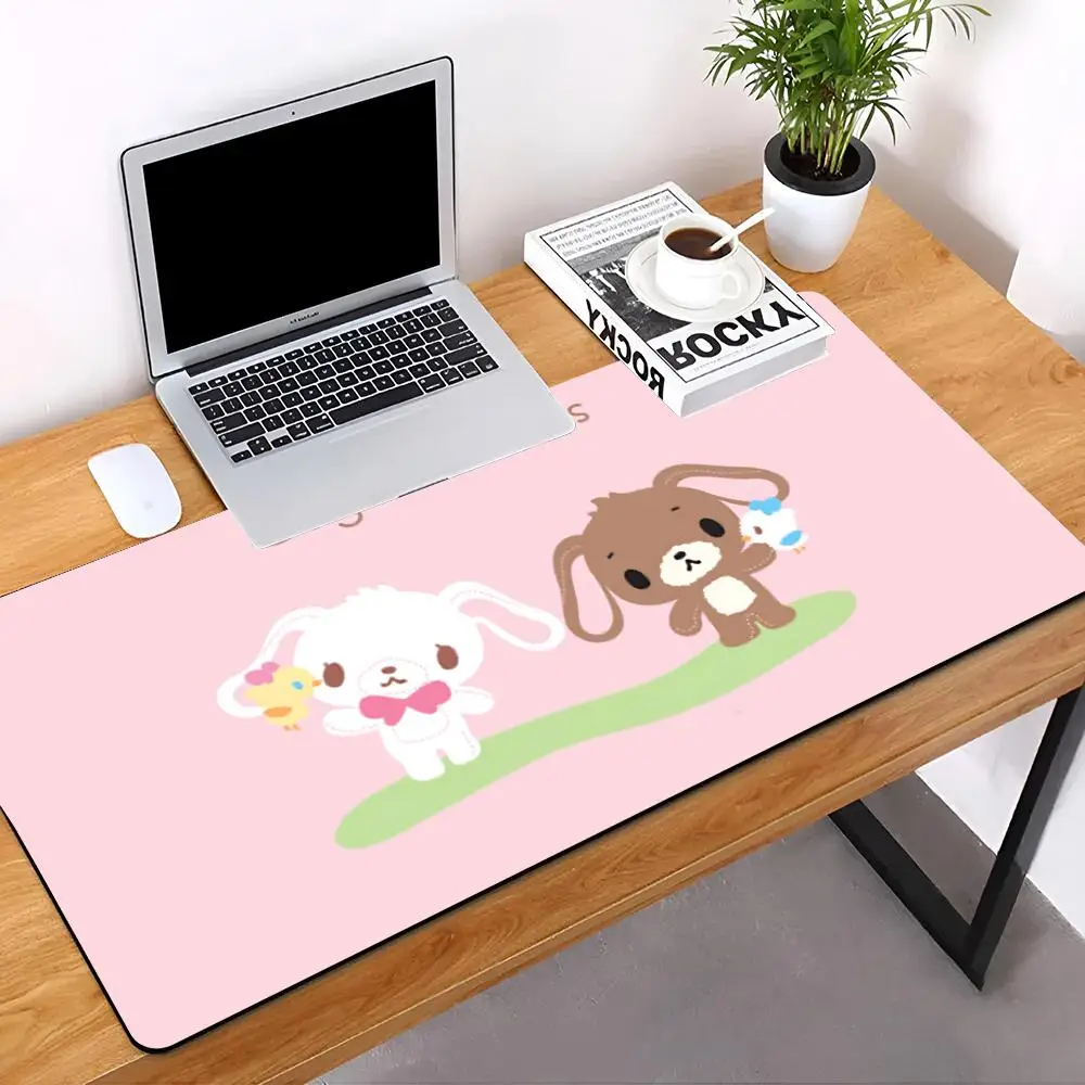 

Sanrio Sugarbunnies MINISO Mouse Pad E-sports players Desk Mat With Pad Gaming Accessories Prime Gaming Keyboard Pad XXL 90x40c