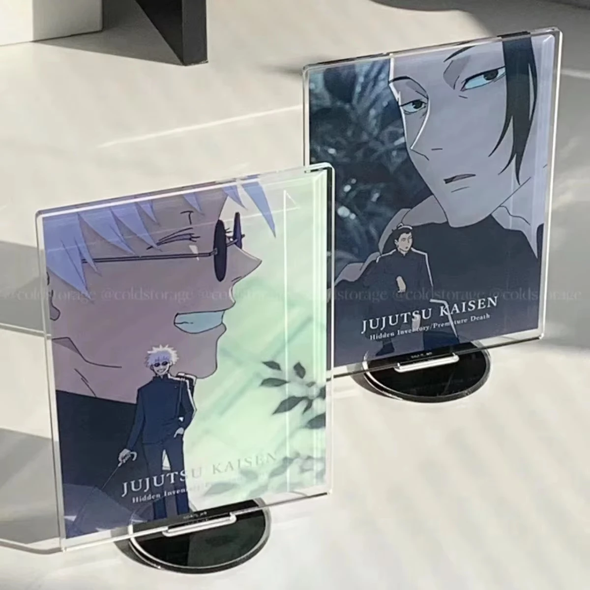 2pcs Anime Jujutsu Kaisen Acrylic Stand Ryomen Sukuna Geto Suguru Satoru Gojo Fushiguro Megumi Signboard Desktop Decorations