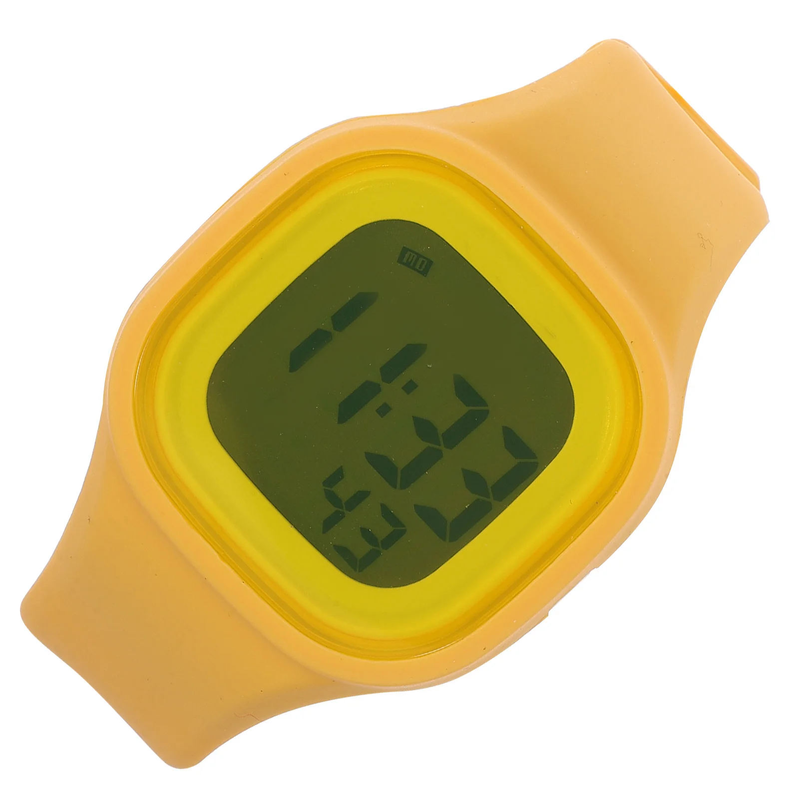 

Colorful Electronic Watch Yellow Waterproof 50m Stopwatch Alarm Backlight Digital Wristwatch Suitable for Women Men