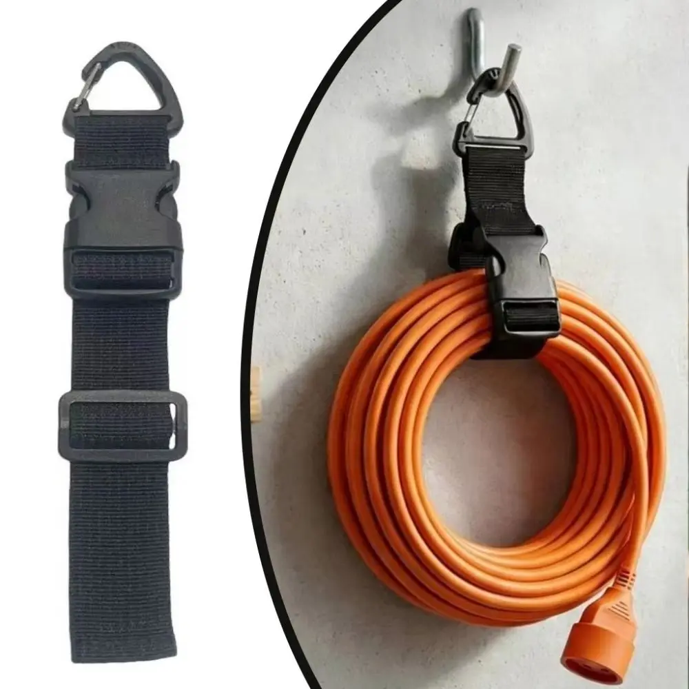 Multifunctional 45cm Extension Cord Organizer Heavy-Duty Adjustable Cord Holder Nylon 3-Axis Buckle Wire Manager Workshop