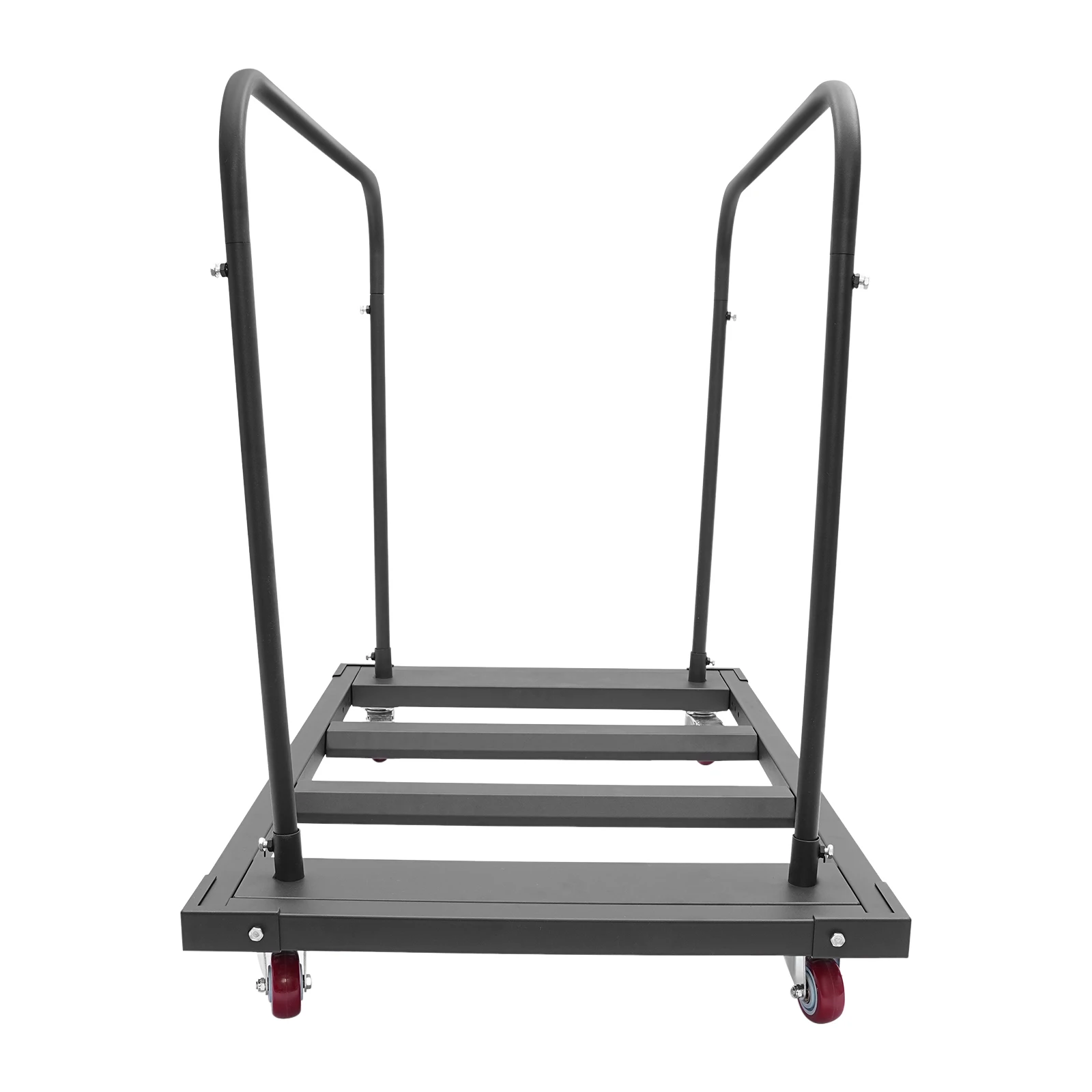 Gerobak Meja Lipat Tugas Berat dengan Roda untuk Garasi Rumah Gudang Hotel Jarak Dapat Disesuaikan untuk Sekolah, Kantor, Tempat Acara
