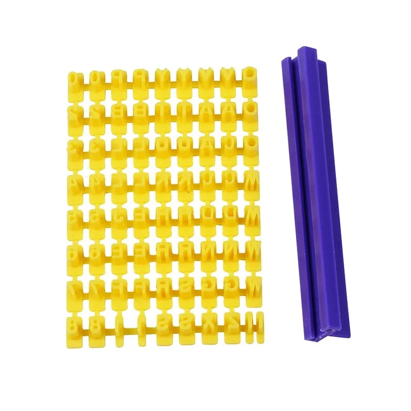 Инструменты для выпечки букв, набор форм для печенья, буквенно-цифровые символы, печать, форма для печенья, подвижный тип, набор инструментов для выпечки торта с печатью вашего имени