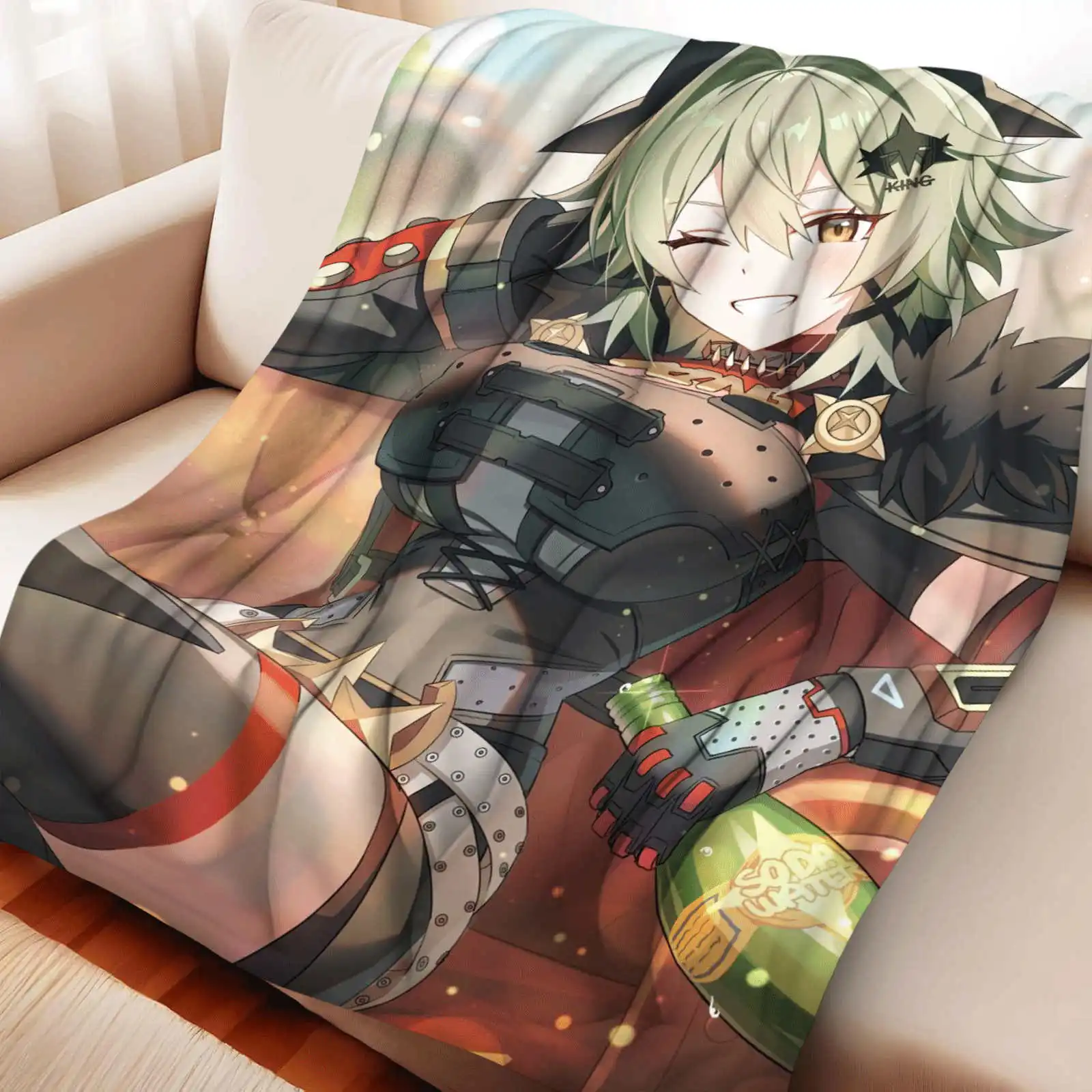 

Фланелевое одеяло Zenless Zone Zero обеспечивает тепло в холодных сезона.