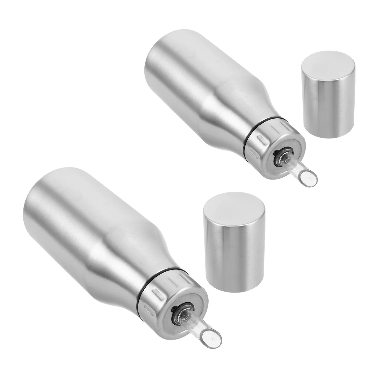 

2Pcs Stainless Steel Oil Dispenser Leakproof Bottle 500ml Kitchen Olive Oil Container Precise Pouring Cooking Bottle