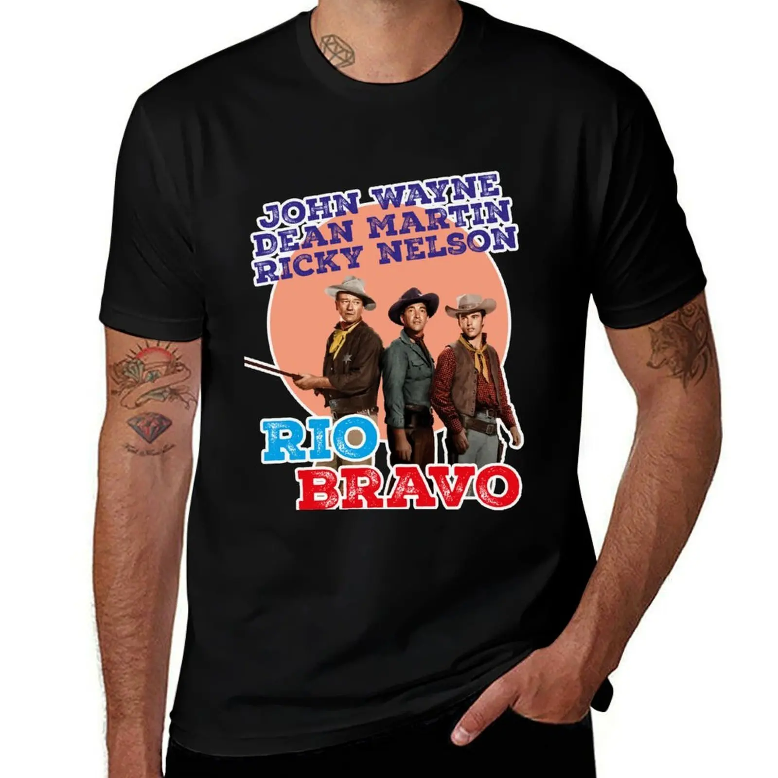 

Bravo, John Western, anime Nelson shirts shirts t for Wayne, mens Ricky t graphic T-Shirt graphic tees man tshirt Rio