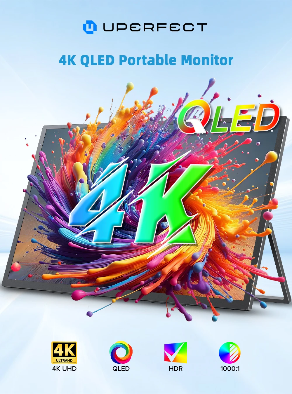UPERFECT 18.4 pulgadas 4K QLED - Pc Gaming Vs Ps5 reseña y precio