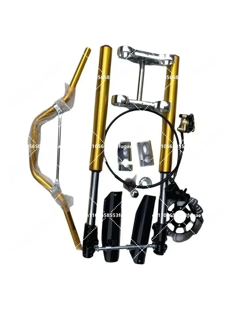 Motocross Module Kit, 710mm Inverted Front Shock Absorber + Guide Compact with Front Brakes view 6
